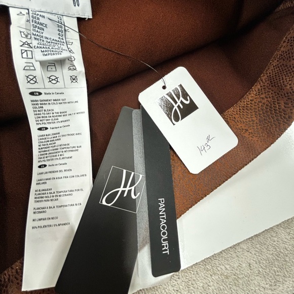 Joseph Ribkoff Brown Animal Print Pants Size 10 NWT - Picture 7 of 8